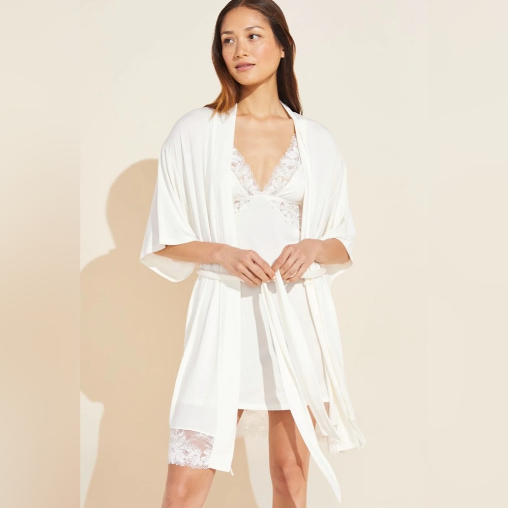 NWT Eberjey Rosalia Tencel Modal Robe - NEW WITH TAGS